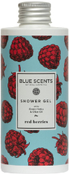 Blue Scents Shower Gel Red Berries Αφρόλουτρο με Εκχυλίσματα Βοτάνων Ελαιόλαδο Άρωμα Κόκκινων Μούρων 300ml 330