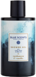 Blue Scents Shower Gel Cardamom & Vanilla Αφρόλουτρο με Εκχυλίσματα Βοτάνων Ελαιόλαδο Άρωμα Κάρδαμου Βανίλιας 300ml 330