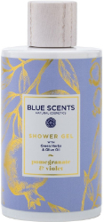 Blue Scents Shower Gel Pomegranate & Violet Αφρόλουτρο με Εκχυλίσματα Βοτάνων Ελαιόλαδο Άρωμα Ρόδι Βιολέτα 300ml 315