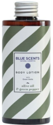 Blue Scents Body Lotion Olive Oil & Green Pepper Γαλάκτωμα Σώματος με Εκχυλίσματα Βοτάνων Άρωμα Ελαιόλαδου Πράσινο Πιπέρι 300ml 330
