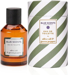 Blue Scents Olive Oil & Green Pepper Eau De Toilette Ανδρική Κολόνια με Πικάντικες, Δροσερές & Ξυλώδεις Νότες 100ml 200