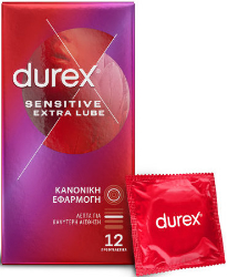 Durex Sensitive Extra Lube Condoms 12τμχ