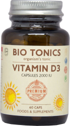 Bio Tonics Vitamin D3 2000IU D3 60caps