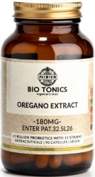 Bio Tonics Oregano Extract 180mg  Συμπλήρωμα Διατροφής Εκχύλισμα Ρίγανης για Υγεία Πεπτικού Συστήματος 90vcaps 160