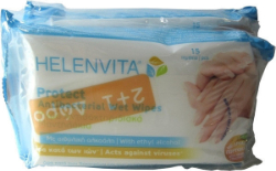 Helenvita 2+1 Protect Antibacterial Wet Wipes 3x15τμχ