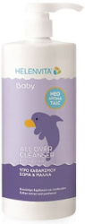 Helenvita Baby All Over Cleanser Perfume Talc Βρεφικό Σαμπουάν Αφρόλουτρο με Άρωμα Ταλκ (-40%) 1lt 1073