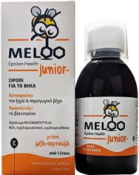 Epsilon Health Meloo Junior Παιδικό Φυτικό Σιρόπι για Ξηρό & Παραγωγικό Βήχα με Γεύση Μέλι & Πορτοκάλι 175ml 225