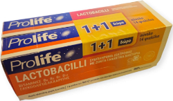 Epsilon Health 1+1 Δώρο Prolife Lactobacilli Συμπλήρωμα Διατροφής με Προβιοτικά Πρεβιοτικά & Βιταμίνες Β, 7x8ml 115