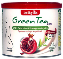 Deligios Green Tea Plus Catechins & Pomegranate Juice 230gr