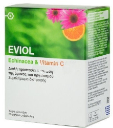 Eviol Echinacea & Vitamin C Συμπλήρωμα Διατροφής για την Ενίσχυση του Ανοσοποιητικού 60caps 77