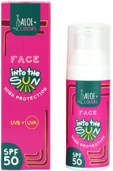 Aloe+ Colors Into The Sun Face Sunscreen SPF50 Αντηλιακή Κρέμα Προσώπου 50ml 110