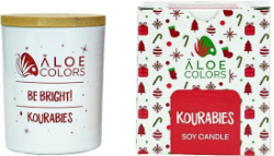 Aloe+ Colors Scented Soy Candle Kourabies Αρωματικό Κερί Σόγιας Σε Βάζο Με Χριστουγεννιάτικο Άρωμα Κουραμπιέ 150gr 188