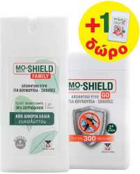 Mo-Shield Family Εντομοαπωθητικό Spray Κατάλληλο για Παιδιά 75ml & Mo-Shield Gold 17ml 150