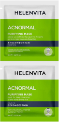 Helenvita AcNormal Purifying Facial Mask Μάσκα για Βαθύ Καθαρισμό της Λιπαρής, με Τάση προς Ακμή Επιδερμίδα, 2x8ml 20