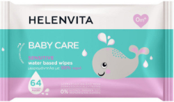 Helenvita Baby Care Wipes Μωρομάντηλα Sensitive με 99% Νερό 64τμχ 133