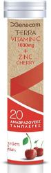 Genecom Terra Vitamin C 1000 mg & Zinc Cherry 20eff.tabs 