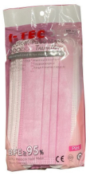 I-TEC Surgical Protection Face Mask One Use Pink 10τμχ