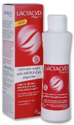 Lactacyd Pharma Antifungal Wash Καθαριστικό Ευαίσθητης Περιοχής με Αντιμυκητιασικούς Παράγοντες 250ml 306