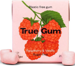 True Gum Sugarfree Raspberry & Vanilla Τσίχλες Χωρίς Ζάχαρη με γεύση Βατόμουρο & Βανίλια 21gr 25