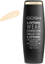 Gosh X Ceptional Wear Foundation 12 Natural Make up Κάλυψης για Ξηρό Ταλαιπωρημένο Δέρμα 35ml 55