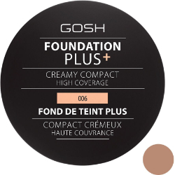 Gosh Foundation Plus+ Creamy Compact 006 Honey Make up Πλήρους Κάλυψης 9gr 20