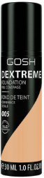 Gosh Dextreme Foundation Full Coverage 005 Beige Make up Κάλυψης Μαύρων Κύκλων & Δυσχρωμιών 30ml	 65