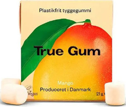 True Gum Sugar Free Mango Φυσικές Τσίχλες Χωρίς Ζάχαρη 21gr 26