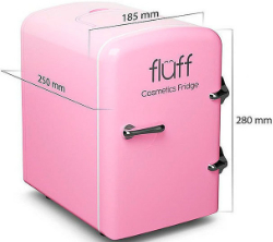 Fluff Pink Cosmetics Fridge Mini Ψυγείο Αποθήκευσης Καλλυντικών Ροζ 1τμχ 2500