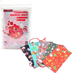 Welooo Christmas Kids Disposable 3ply Medical Mask 10τμχ