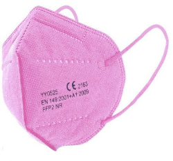 Disposable Face Protection Mask KN95 FFP2 Pink 1τμχ