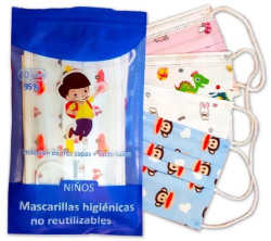 Ninos Protective Kids Face Mask 3-ply One Use 10τμχ