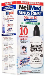 NeilMed Sinus Rinse Starter Kit Σύστημα Φυσικής Θεραπευτικής Ανακούφισης των Ρινικών Παθήσεων 10sachets 110