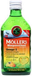 Moller's Cod Liver Oil Tutti Frutti Μουρουνέλαιο Με Γεύση Φρούτων 250ml 480