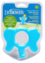 Dr Brown's Flexees Friends Elephant SiliconeTeether 3m+ 1τμχ