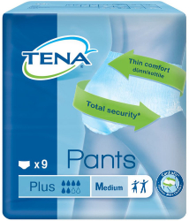 Tena Pants Plus Medium Εσώρουχα Ακράτειας Ενηλίκων 9τμχ