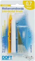 Doft Interdental Brush 0.7mm Yellow 12τμχ
