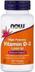 Now Foods Vitamin D3 1000IU 180softgels