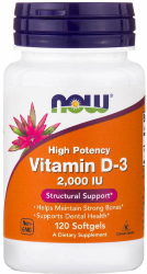 Now Foods Vitamin D 3 2000 IU 120softgels