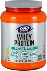 Now Foods Whey Protein Vanilla Powder 908gr