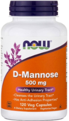 Now Foods D Mannose 500mg 120vcaps