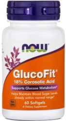 Now Foods GlucoFit 8% Corosolic Acid 60softgels