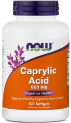 Now Foods Caprylic Acid 600mg 100softgels