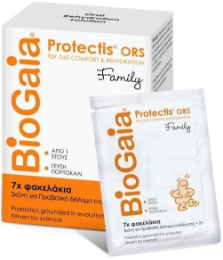 BioGaia Protectis Family Orange Πόσιμο Προβιοτικό Διάλυμα με Ψευδάργυρο Γεύση Πορτοκάλι 7Φακελίσκοι 80