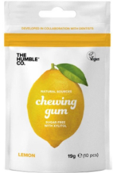 The Humble Co. Natural Chewing Gum Lemon 19gr Τσίχλα Φυσική με Γεύση Λεμόνι 10τμχ 29