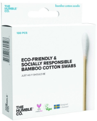 The Humble Co. Natural Cotton Swabs White 100τμχ