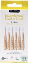 The Humble Co. Interdental Bamboo Brush Size 4-0.70 mm Yellow Μεσοδόντια Βουρτσάκια 6τμχ 57