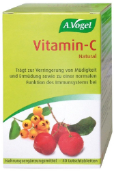 A.Vogel Vitamin C Natural Συμπλήρωμα Διατροφής Βιταμίνη C για Τόνωση & Ενίσχυση του Οργανισμού 40tabs 110