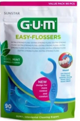 Sunstar Gum Easy Flossers 890 Οδοντικό Νήμα σε Διχάλες με Γεύση Μέντας 90τμχ 110
