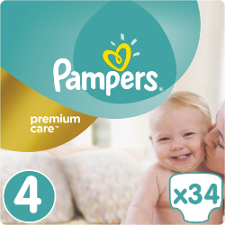Pampers Premium Care No4 Value Pack 34τμχ
