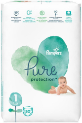 Pampers Pure Protection No1 (2-5kg) 50τμχ